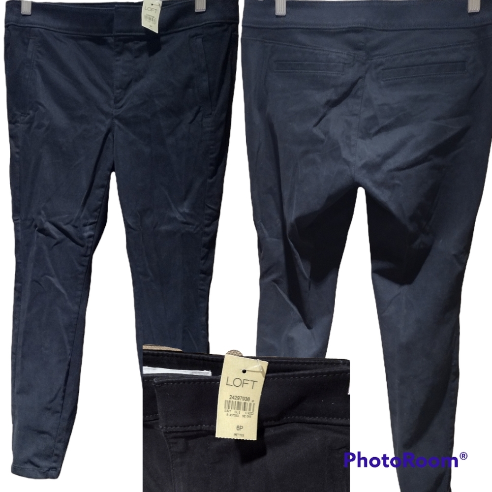 LOFT Petite Straight Leg Slacks